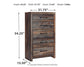 Drystan Five Drawer Chest - Discount Furniture Connection