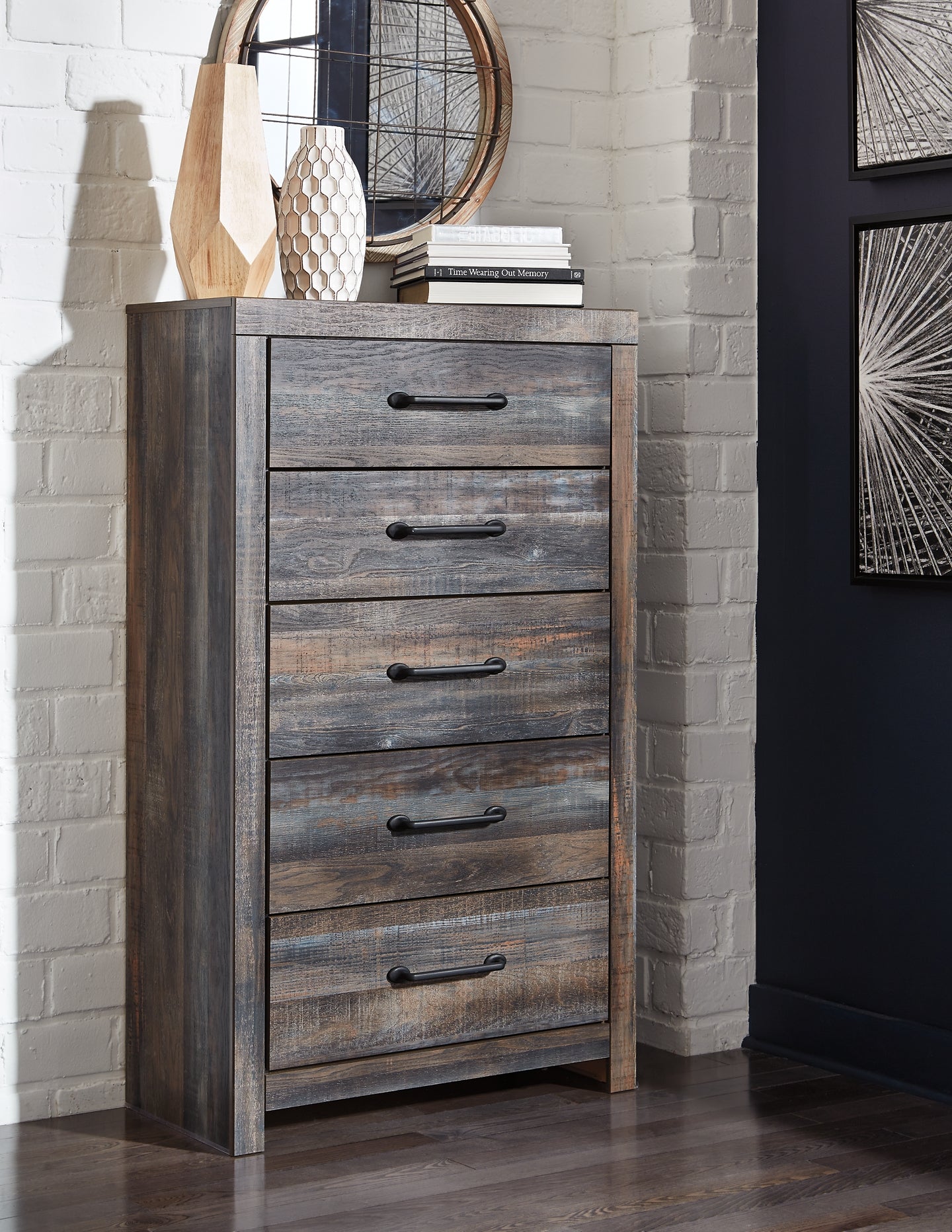 Drystan Five Drawer Chest - Discount Furniture Connection
