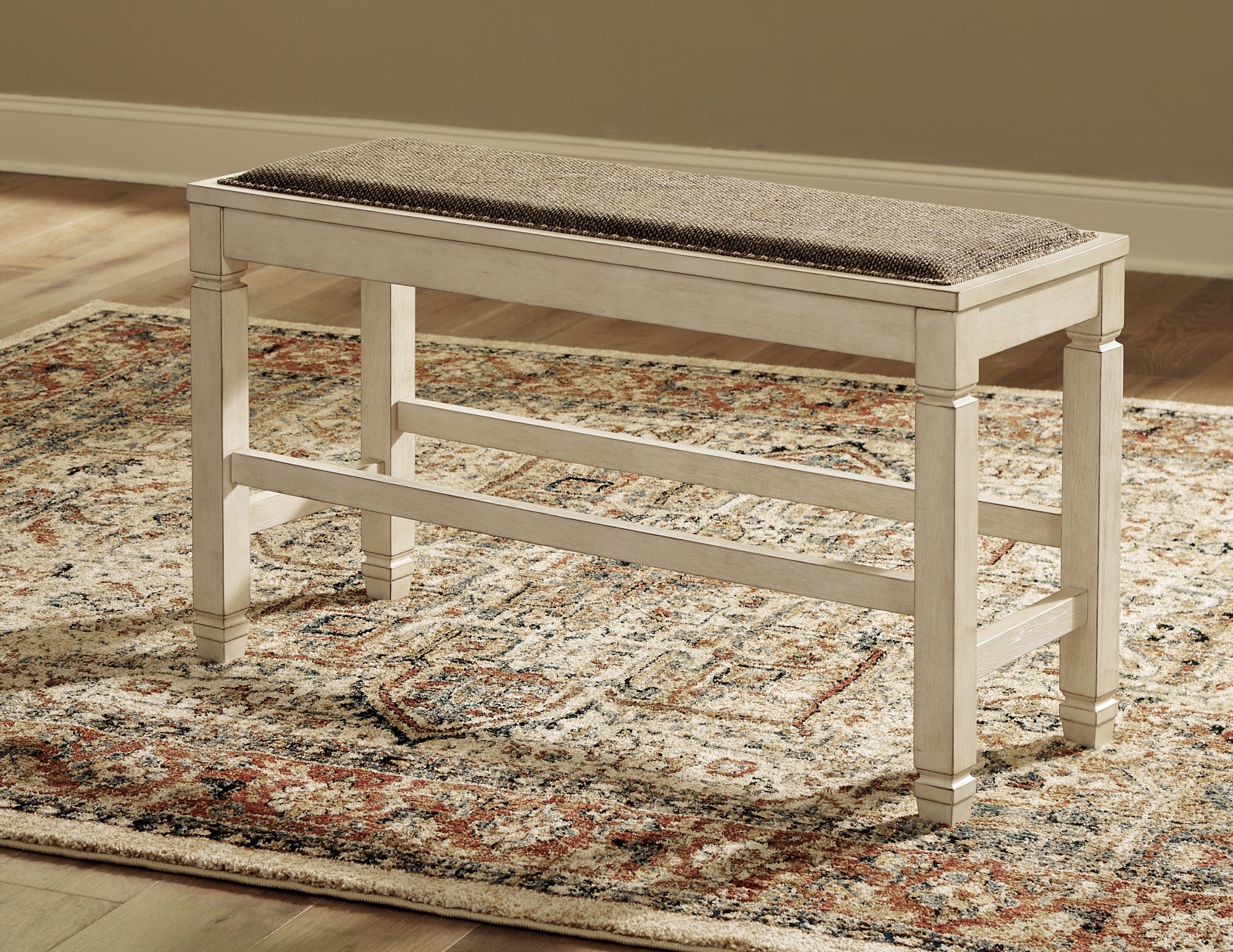 Bolanburg DBL Counter UPH Bench (1/CN) - Discount Furniture Connection