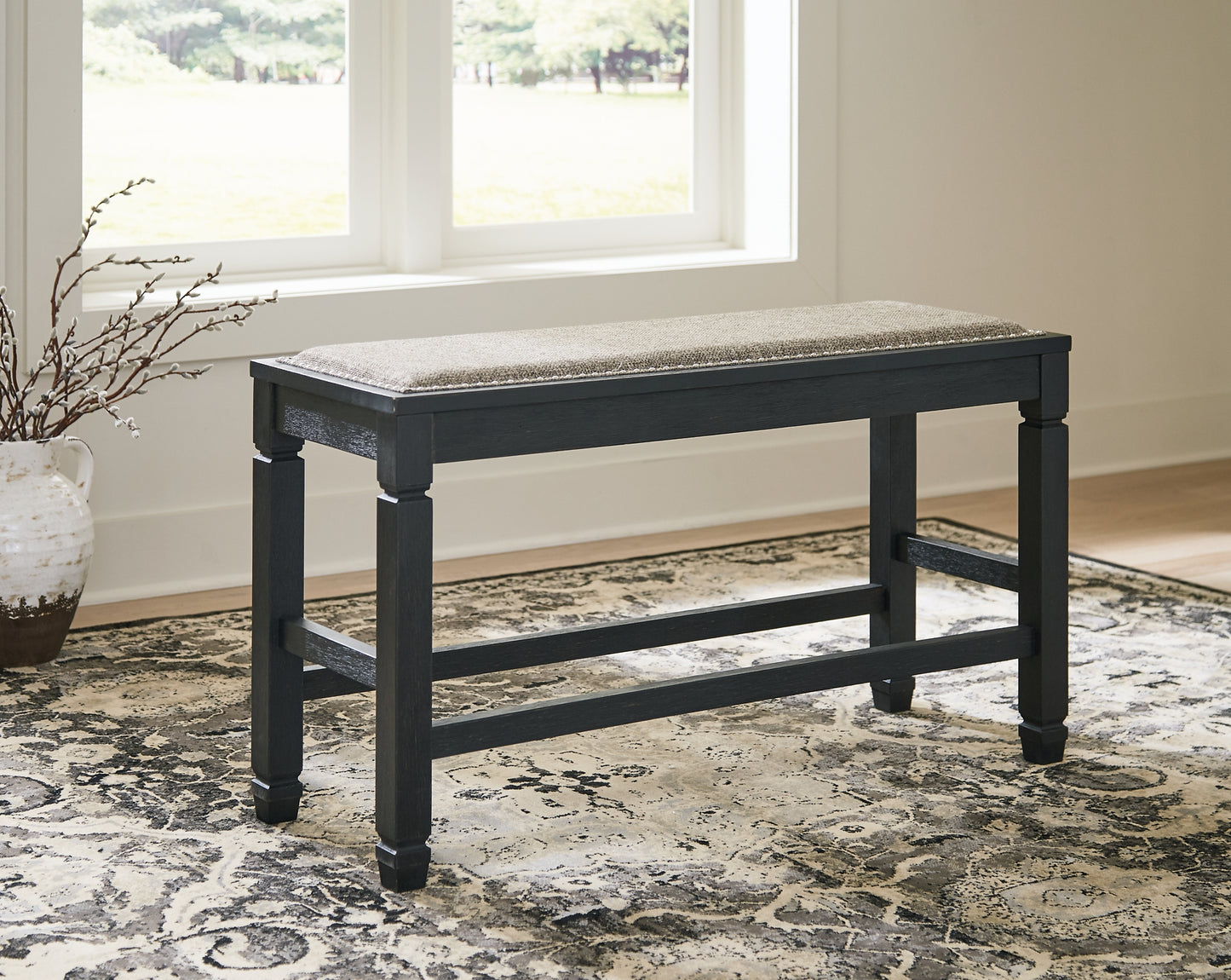 Tyler Creek DBL Counter UPH Bench (1/CN) - Discount Furniture Connection
