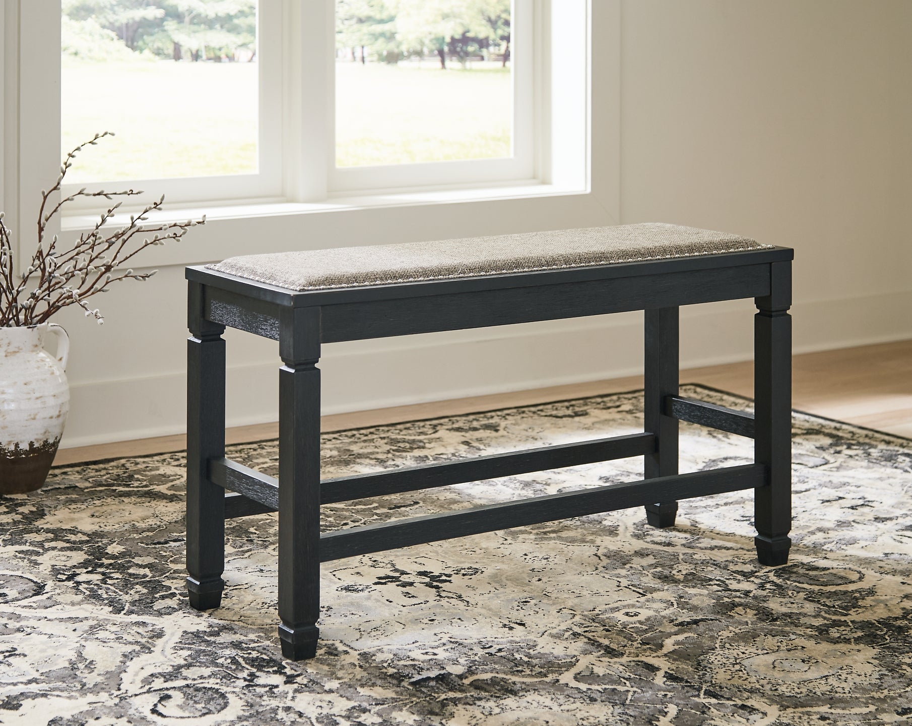 Tyler Creek DBL Counter UPH Bench (1/CN) - Discount Furniture Connection