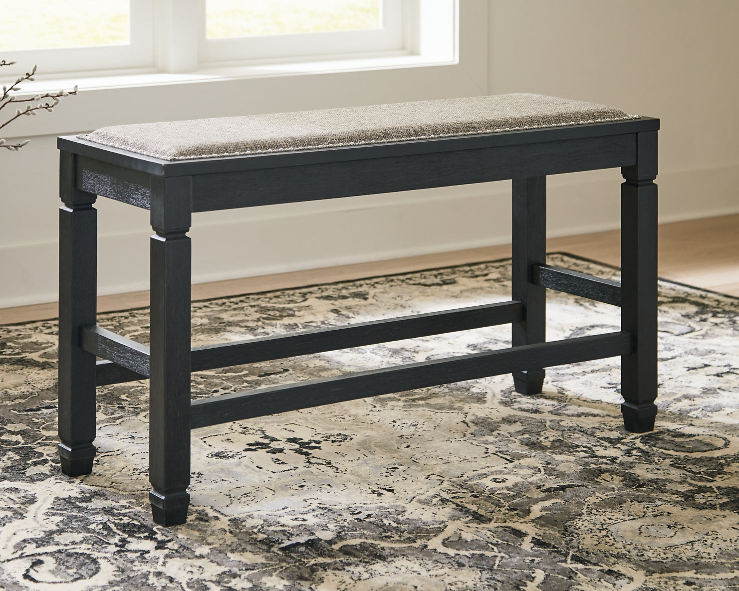 Tyler Creek DBL Counter UPH Bench (1/CN) - Discount Furniture Connection