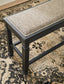 Tyler Creek DBL Counter UPH Bench (1/CN) - Discount Furniture Connection