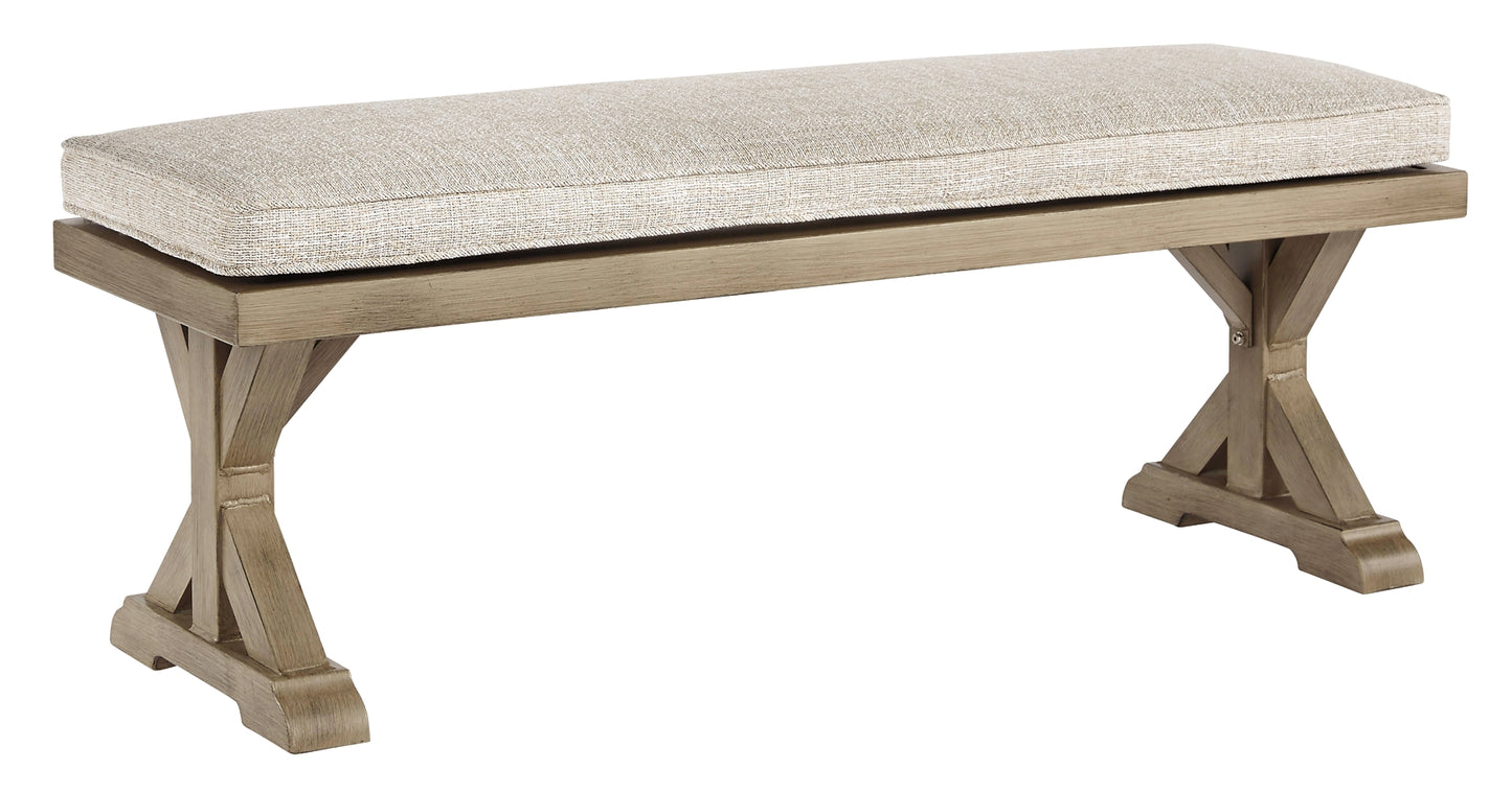 Beachcroft Bench with Cushion - Discount Furniture Connection