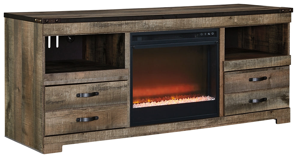 Trinell 63" TV Stand with Electric Fireplace - Discount Furniture Connection