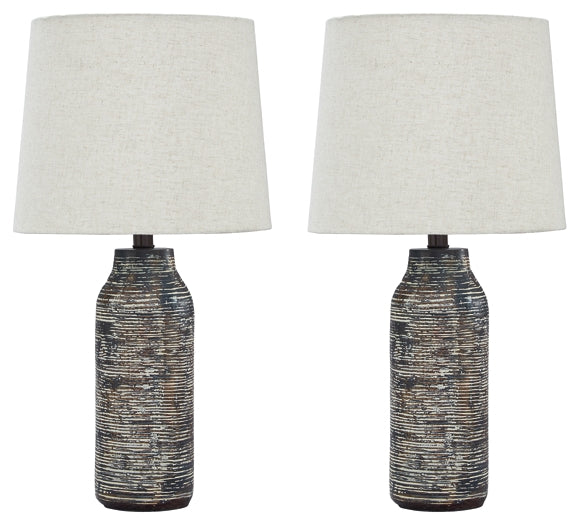 Mahima Paper Table Lamp (2/CN) - Discount Furniture Connection