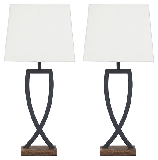 Makara Metal Table Lamp (2/CN) - Discount Furniture Connection