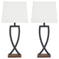 Makara Metal Table Lamp (2/CN) - Discount Furniture Connection