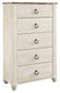 Willowton Five Drawer Chest - Discount Furniture Connection