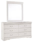Anarasia Dresser and Mirror - Discount Furniture Connection