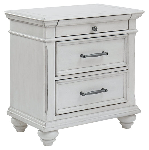 Kanwyn Three Drawer Night Stand - Discount Furniture Connection
