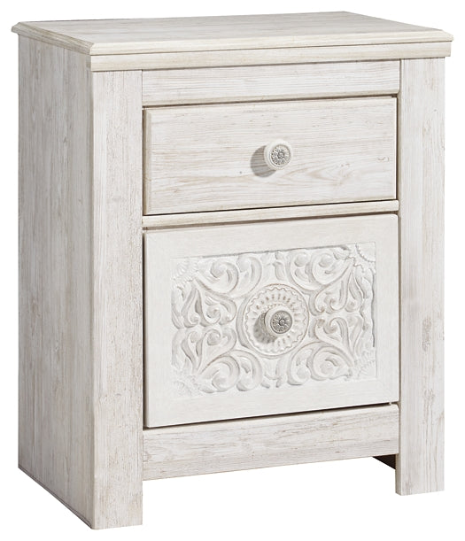 Paxberry Two Drawer Night Stand - Discount Furniture Connection