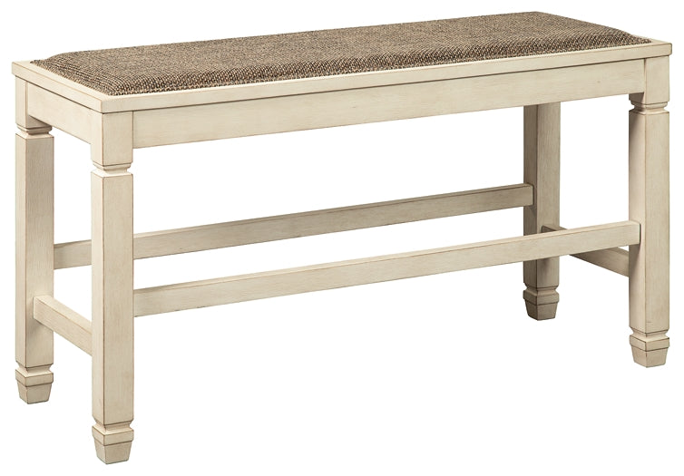 Bolanburg DBL Counter UPH Bench (1/CN) - Discount Furniture Connection
