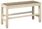 Bolanburg DBL Counter UPH Bench (1/CN) - Discount Furniture Connection