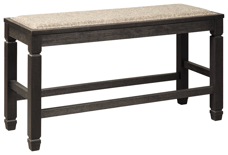 Tyler Creek DBL Counter UPH Bench (1/CN) - Discount Furniture Connection