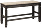 Tyler Creek DBL Counter UPH Bench (1/CN) - Discount Furniture Connection