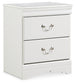 Anarasia Two Drawer Night Stand - Discount Furniture Connection
