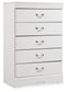 Anarasia Five Drawer Chest - Discount Furniture Connection