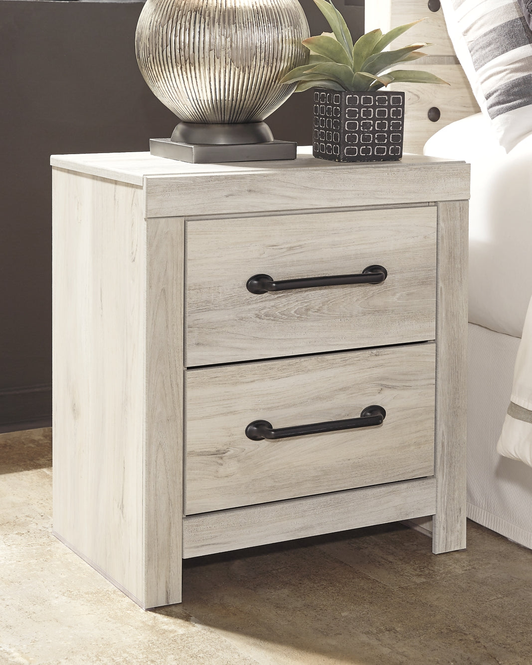 Cambeck Two Drawer Night Stand - Discount Furniture Connection