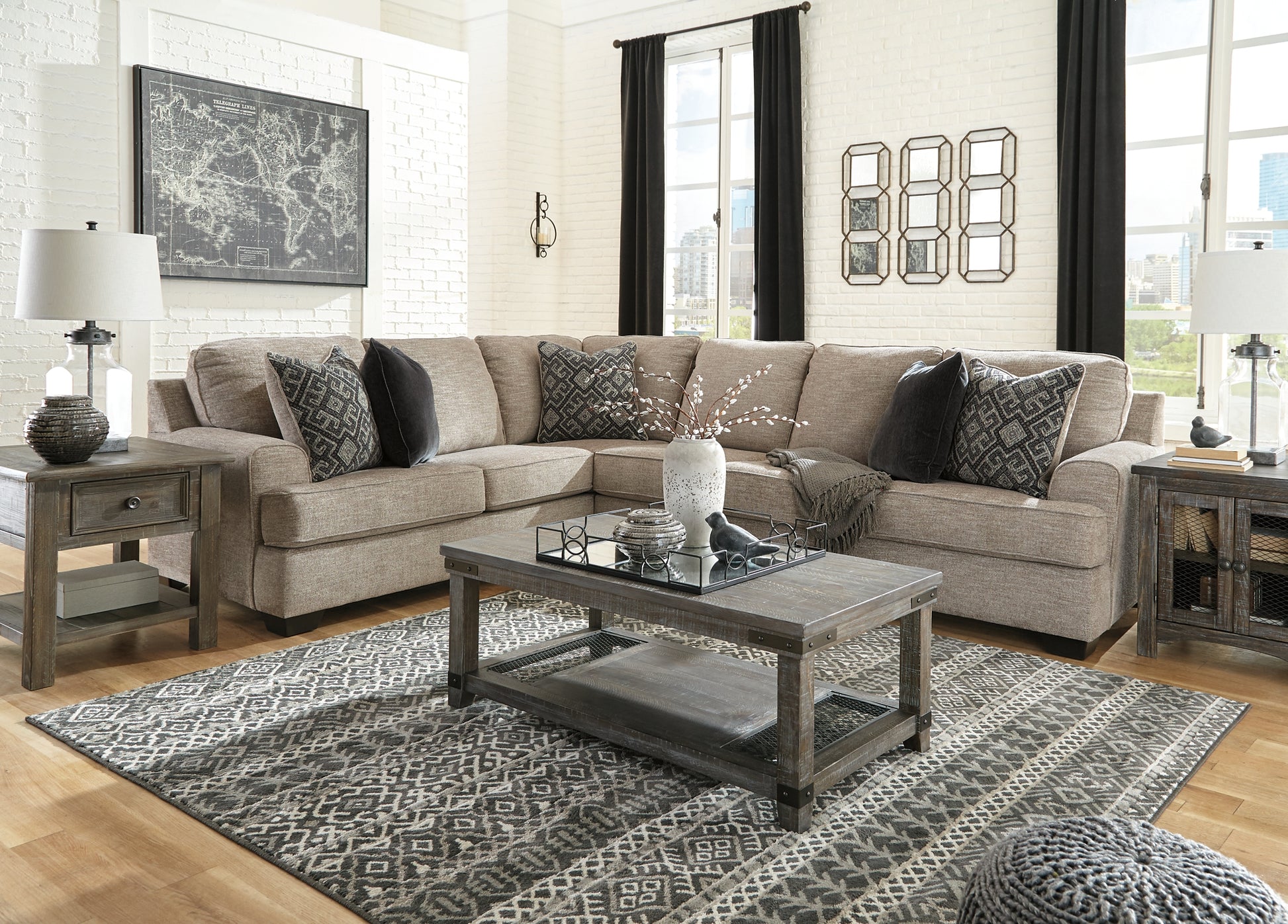 Bovarian 3-Piece Sectional - Discount Furniture Connection