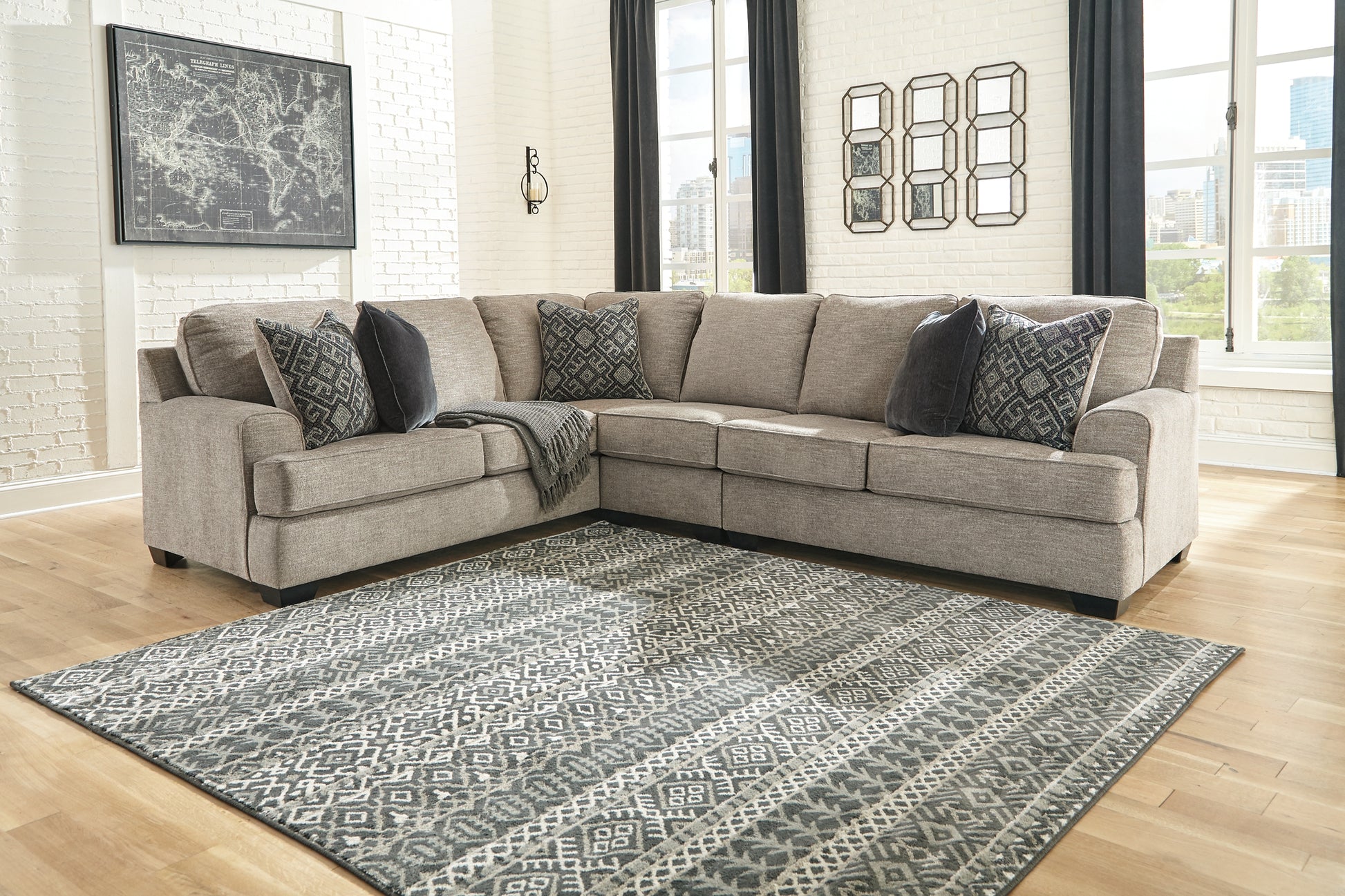 Bovarian 3-Piece Sectional - Discount Furniture Connection