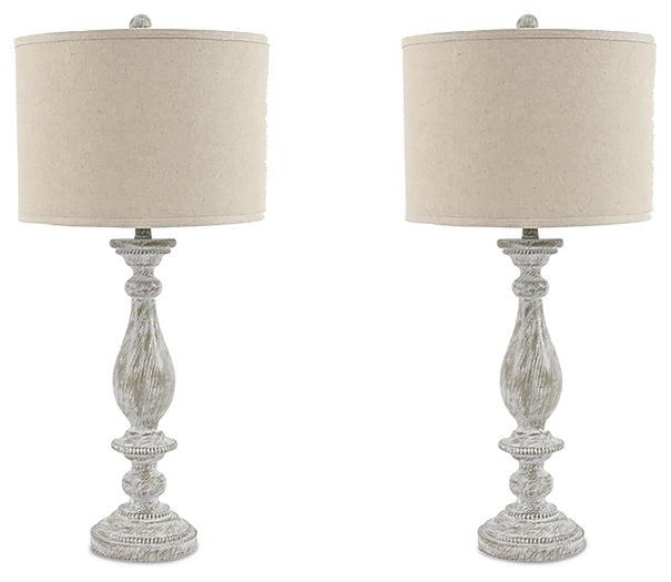 Bernadate Poly Table Lamp (2/CN) - Discount Furniture Connection