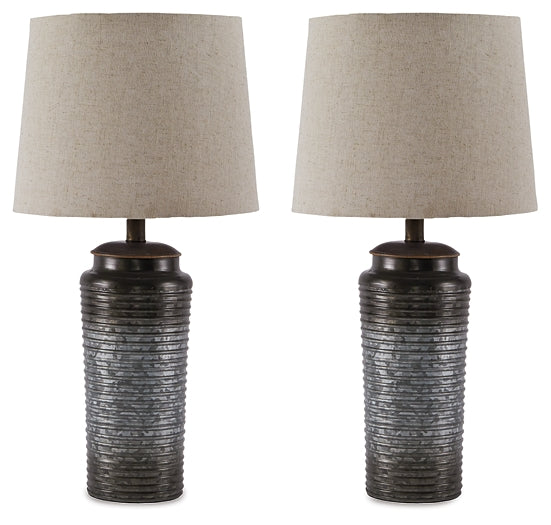 Norbert Metal Table Lamp (2/CN) - Discount Furniture Connection