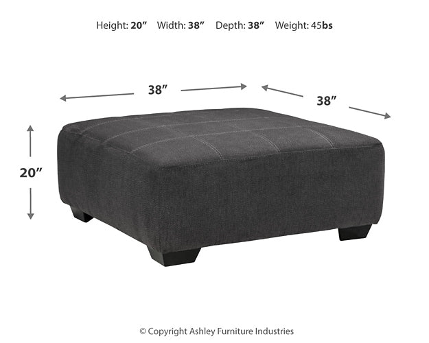 Ambee Oversized Accent Ottoman - Discount Furniture Connection
