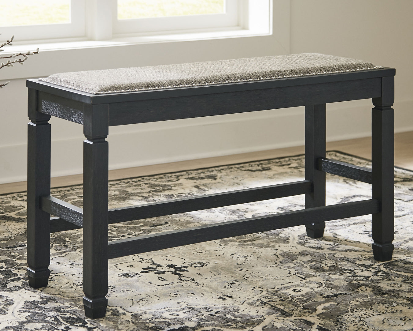 Tyler Creek DBL Counter UPH Bench (1/CN) - Discount Furniture Connection