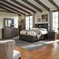 King Bookcase Bed, Dresser & Mirror, Chest, Night Stand