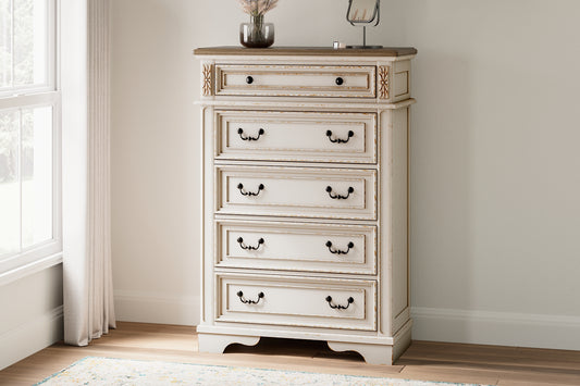 Realyn Five Drawer Chest - Discount Furniture Connection