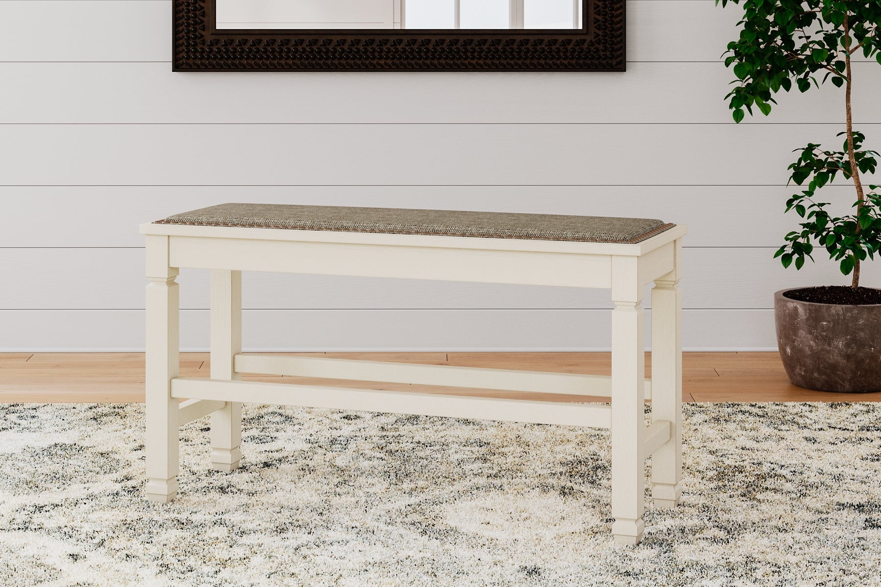 Bolanburg DBL Counter UPH Bench (1/CN) - Discount Furniture Connection