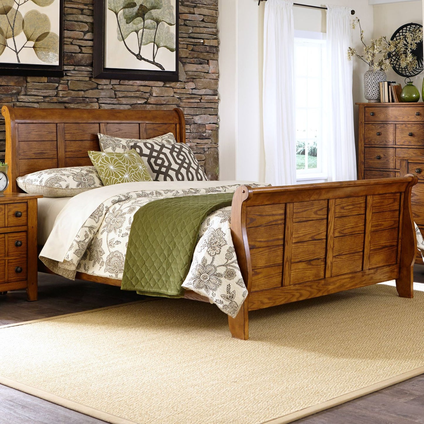 King Sleigh Bed