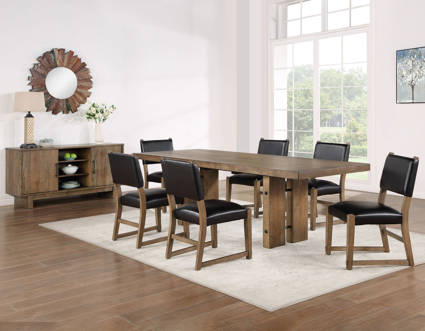 Atmore 5-Piece 96″ Dining Set
(Table & 4 Side Chairs)