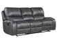 Keily Sofa, Manual Reclining, Drop-Down Console, Grey