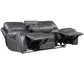 Keily Sofa, Manual Reclining, Drop-Down Console, Grey
