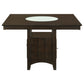 Gabriel 52-inch Counter Height Dining Table Cappuccino - Discount Furniture Connection
