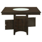 Gabriel 52-inch Counter Height Dining Table Cappuccino - Discount Furniture Connection