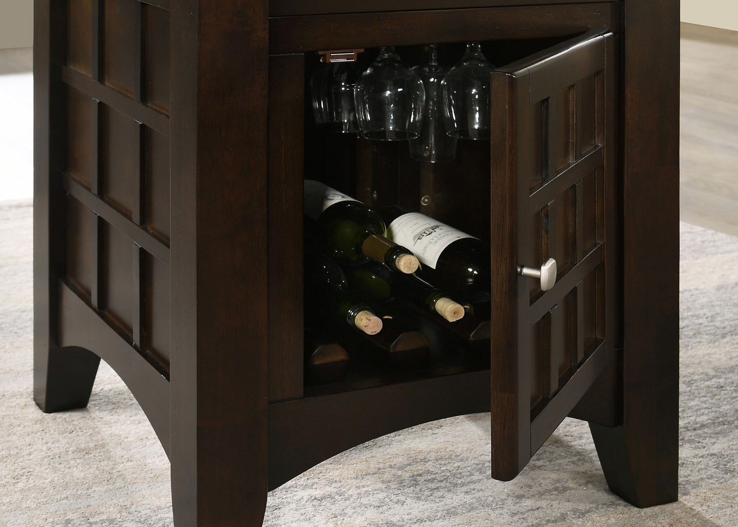 Gabriel 52-inch Counter Height Dining Table Cappuccino - Discount Furniture Connection