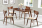Kersey Wood Dining Side Chair Chestnut (Set of 2) - Discount Furniture Connection
