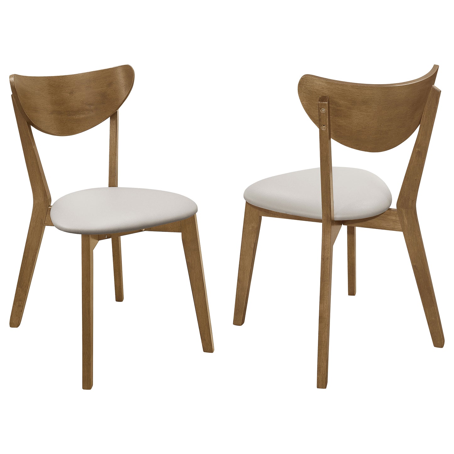Kersey Wood Dining Side Chair Chestnut (Set of 2) - Discount Furniture Connection