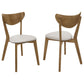 Kersey Wood Dining Side Chair Chestnut (Set of 2) - Discount Furniture Connection