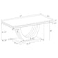 Kerwin 7-piece Rectangular Dining Table Set Grey and Chrome