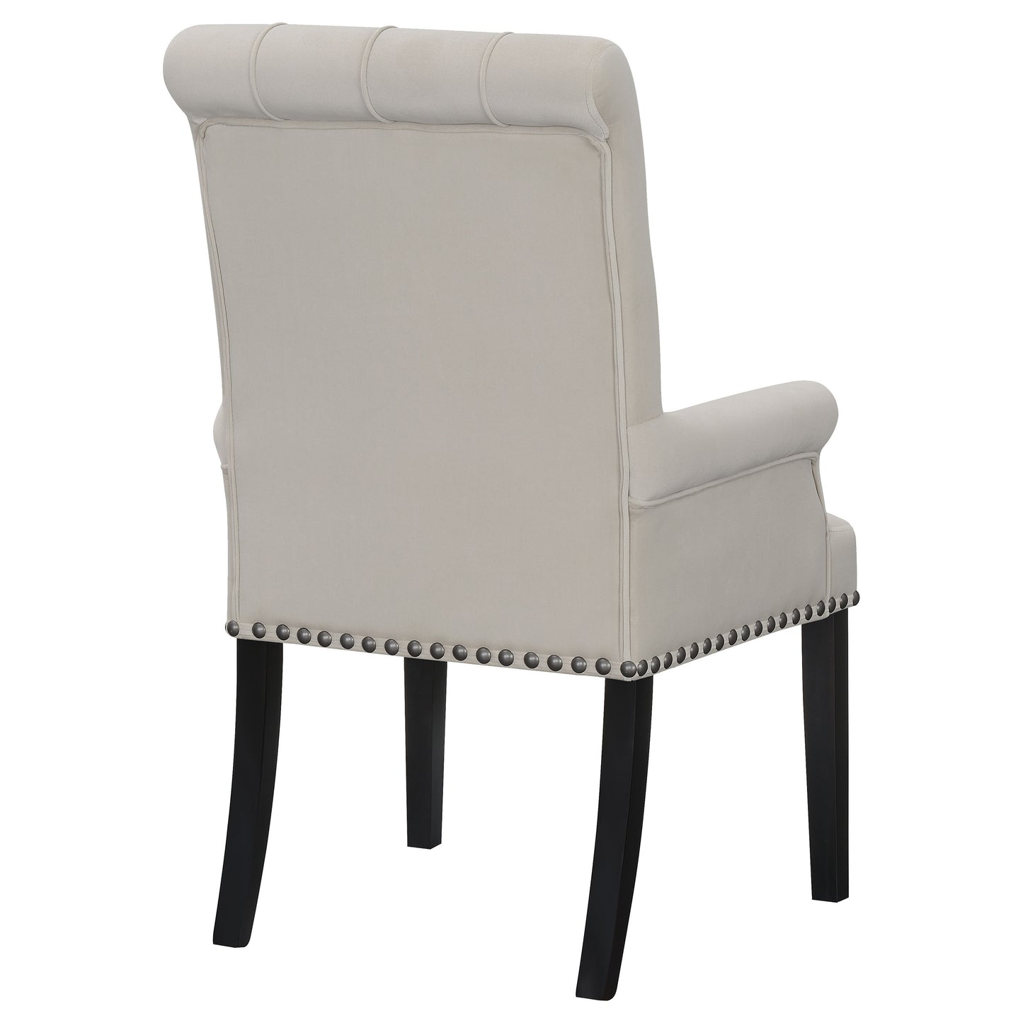 Alana Velvet Upholstered Dining Arm Chair Sand - Discount Furniture Connection