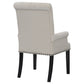 Alana Velvet Upholstered Dining Arm Chair Sand - Discount Furniture Connection