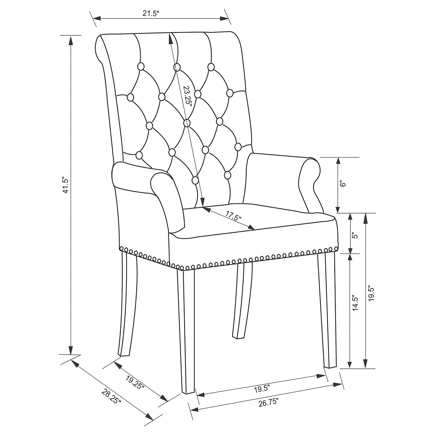 Alana Velvet Upholstered Dining Arm Chair Sand - Discount Furniture Connection