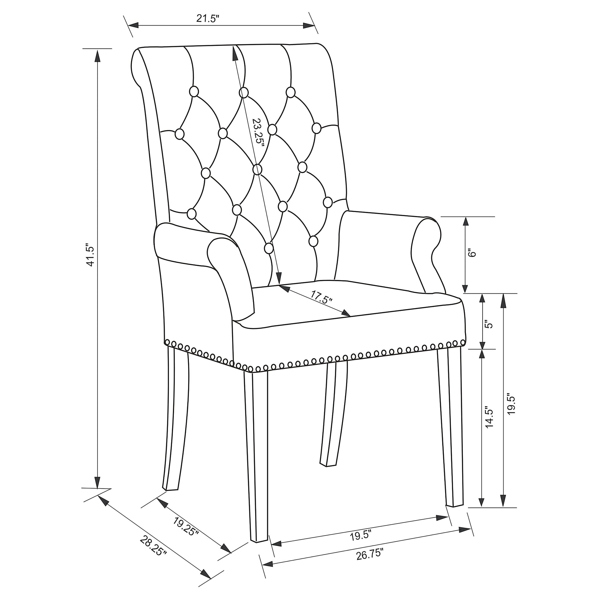 Alana Velvet Upholstered Dining Arm Chair Sand - Discount Furniture Connection
