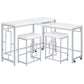 Jackson 4-piece Multipurpose Counter Height Table Set White