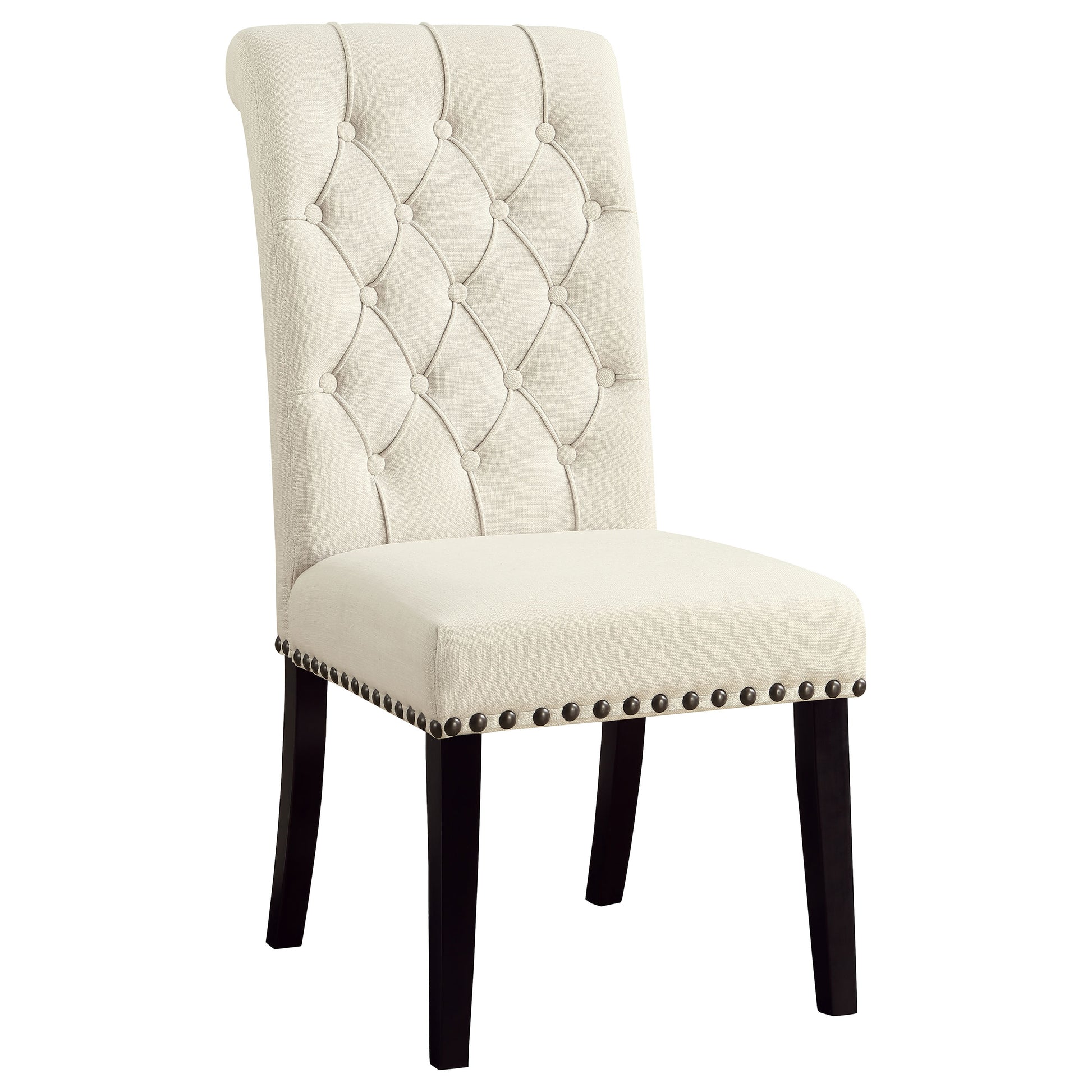 Alana Fabric Upholstered Dining Side Chair Beige (Set of 2) - Discount Furniture Connection