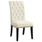 Alana Fabric Upholstered Dining Side Chair Beige (Set of 2) - Discount Furniture Connection